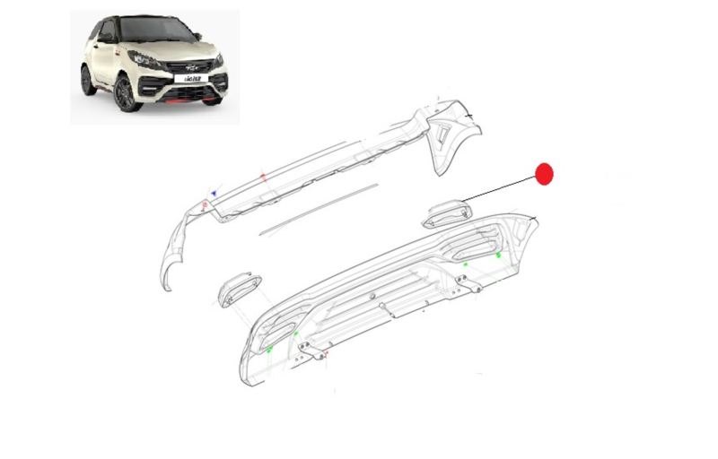 ATRAPA WYDECHU PRAWA LIGIER JS66 JS50 V4