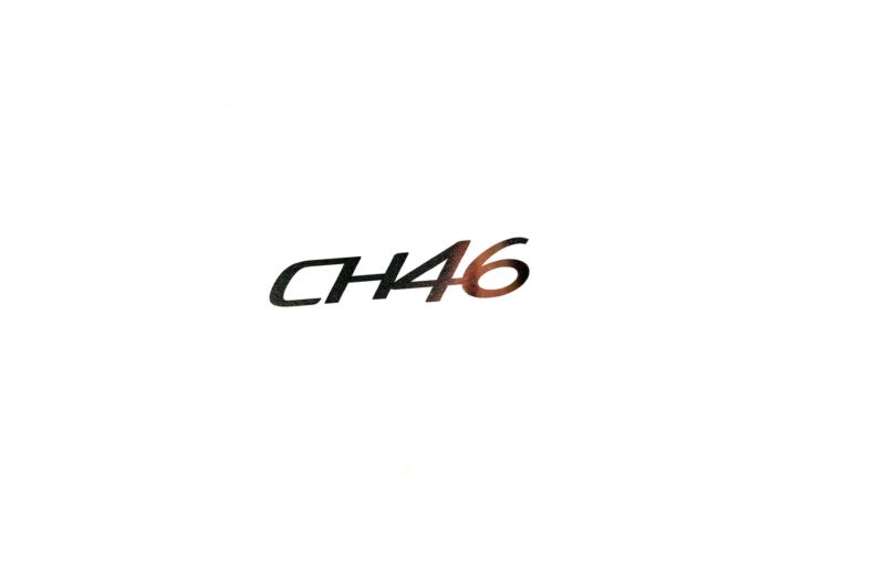 NAPIS CH46 LOGO CHATENET ORYGINAŁ CHROM 10CM