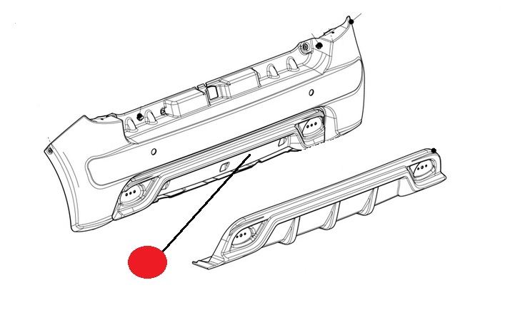 ZDERZAK TYŁ LIGIER JS50 SPORT NIEBIESKI JASNY ORG.