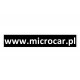 Naklejka na zderzak Microcar