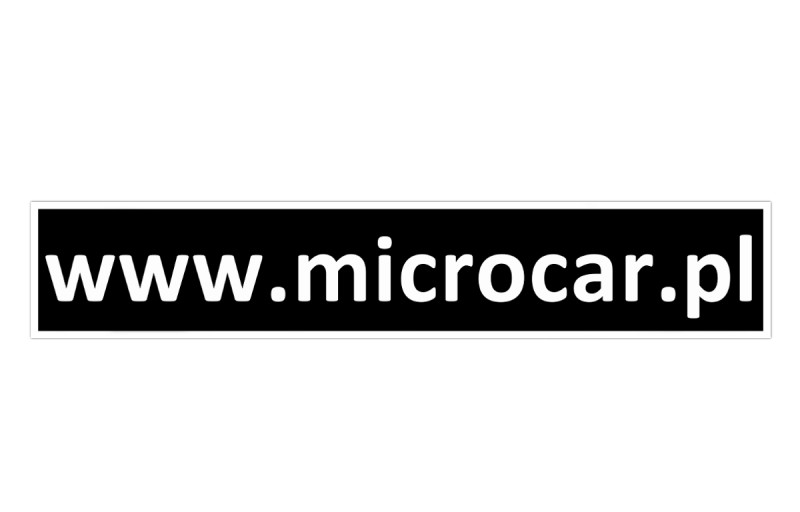Naklejka na zderzak Microcar