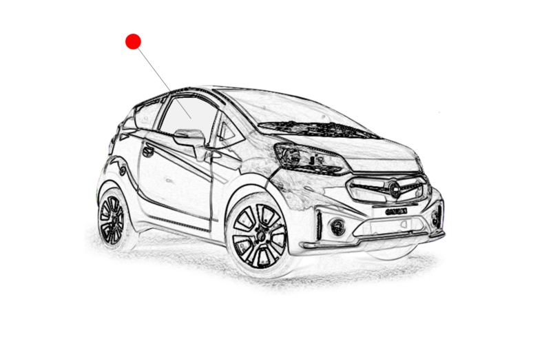 SZYBA PRAWA DRZWI CASALINI M14 M20