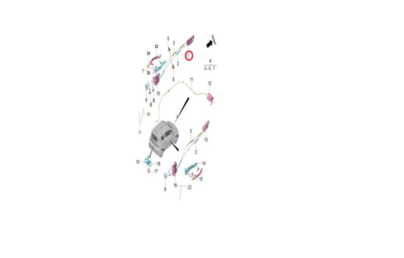 KLAMKA LEWA WEWNĘTRZNA BAW PONY ORYGINAŁ