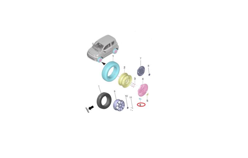 CZUJNIK CIŚNIENIA TPMS OPONY BAW PONY ORYGINAŁ