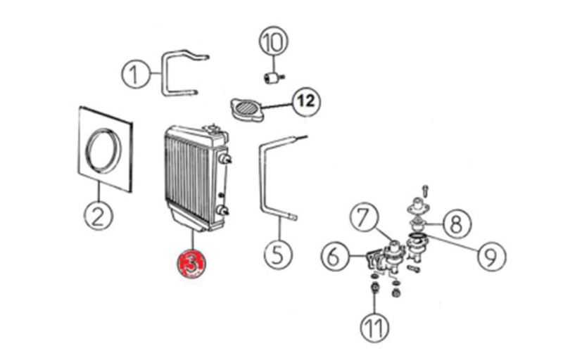 CHŁODNICA WODY AIXAM 2008 LOMBARDINI LGW 523 MPI