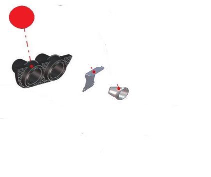 PODSTAWA ATRAPY WYDECHU AIXAM COUPE GTO