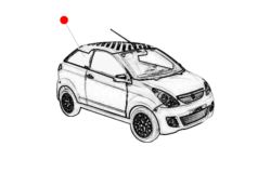 SZYBA PRAWA TYŁ AIXAM COUPE 2010 ORYGINAŁ