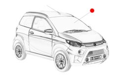 SZYBA PRZEDNIA CZOŁOWA AIXAM 2010 ORYGINAŁ