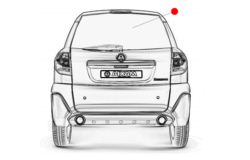 SZYBA TYŁ AIXAM CROSSLINE CROSSOVER 2010 ZWYKŁA