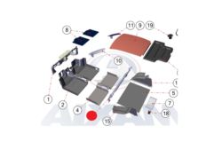 ŚCIANA BAGAŻNIKA (ZA FOTELAMI) AIXAM AMBITION 23