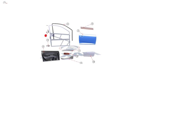 WYKOŃCZENIE USZCZELEK DRZWI PRAWE AIXAM AMBITION