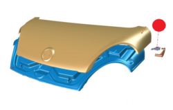 ZAWIAS MASKI LEWY AIXAM D-TRUCK