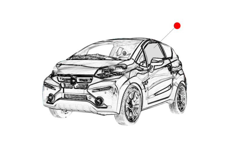 SZYBA LEWA DRZWI CASALINI M14 M20