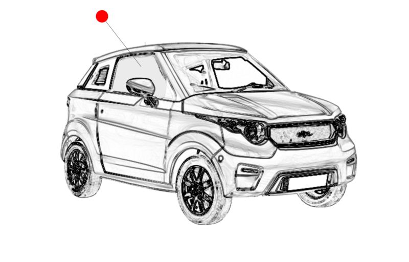 SZYBA PRAWA DRZWI JDM XHEOS