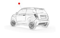 SZYBA LEWA DRZWI LIGIER JS50 ORYGINAŁ