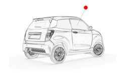 SZYBA PRAWA DRZWI LIGIER JS50 ORYGINAŁ