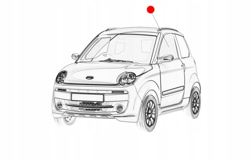 SZYBA LEWA DRZWI MICROCAR M.GO III/IV ZAMIENNIK