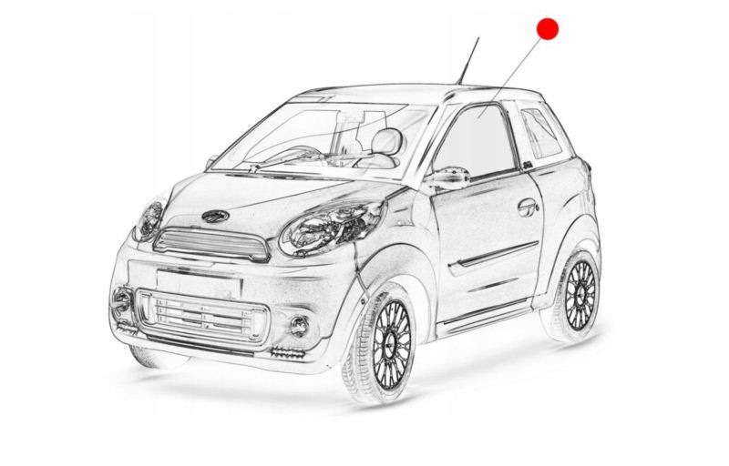 SZYBA LEWA DRZWI MICROCAR M8 ZAMIENNIK