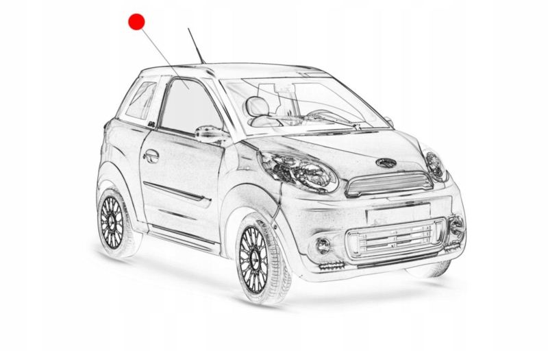 SZYBA PRAWA DRZWI MICROCAR M8 ZAMIENNIK