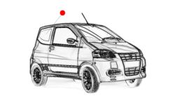 SZYBA PRAWA TYŁ CASALINI M10 ORYGINAŁ