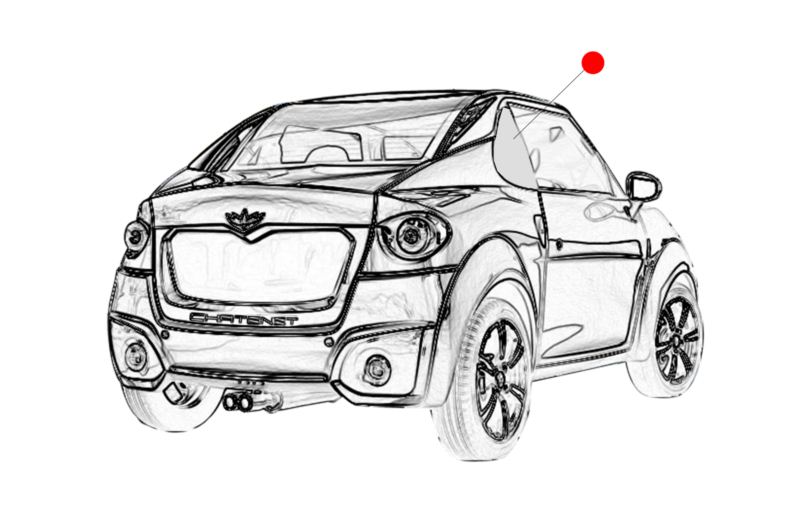 SZYBA PRAWA TYŁ CHATENET SPORTEVO