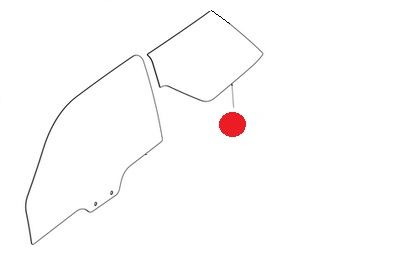 SZYBA LEWA TYŁ LIGIER JS50 V2 JS50 V3